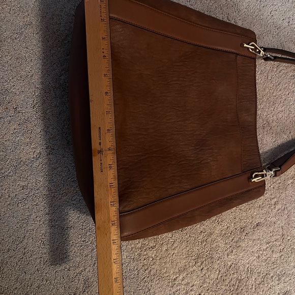 Calvin Klein NWOT Brown 3 Compartment With Outside pocket - Picture 4 of 12